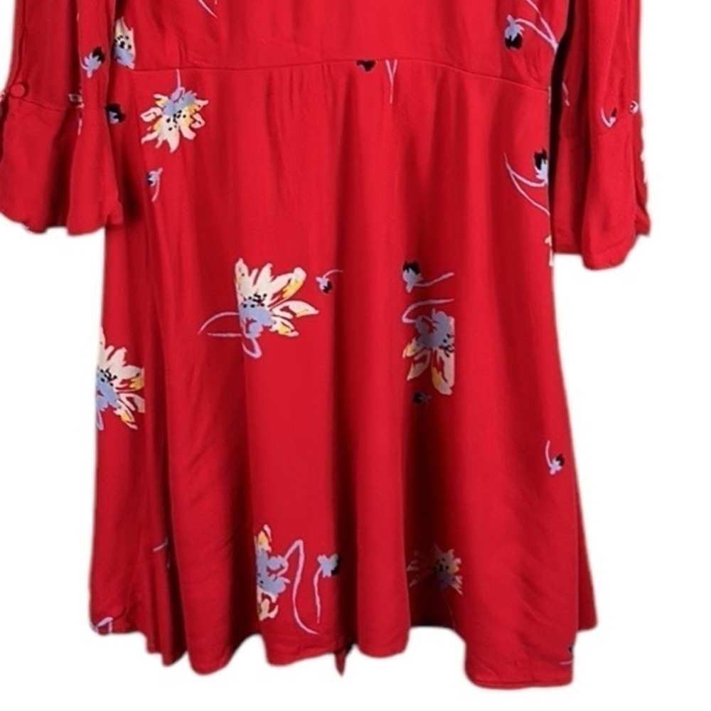Free People Time on My Side Floral Print Wrap Dress Size M - Picture 10 of 11